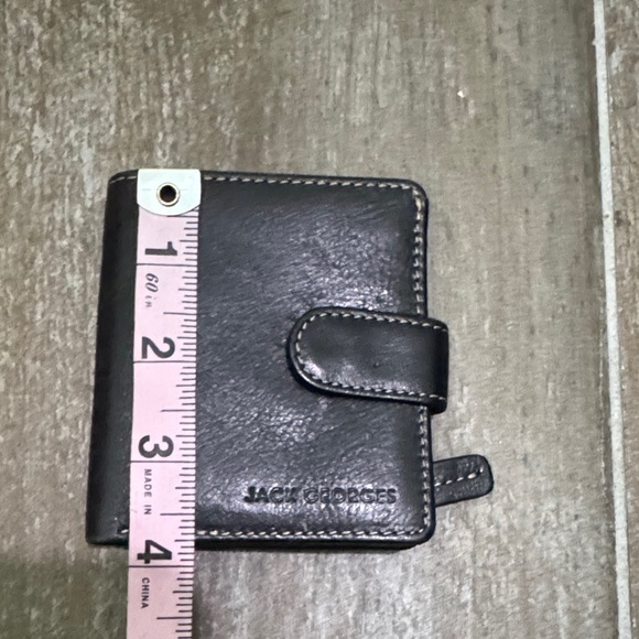 Jack Georges Black Leather Taxi Wallet - Picture 7 of 7